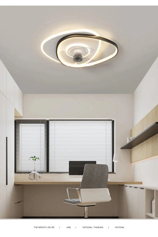 Plafonnier LED avec Ventilateur Intégré – Confort Moderne et Design Silencieux Luminaire Paris
