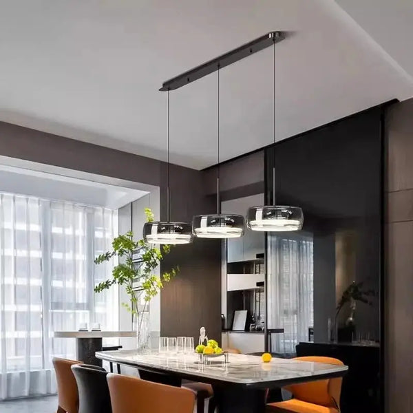 Suspension LED Moderne – Design Sculptural pour Salle à Manger ou Salon Luminaire Paris