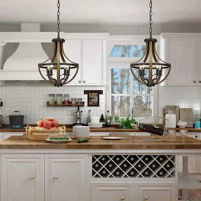 Lustre Suspendu de Style Ferme Moderne – Élégance Vintage et Charme Rustique Luminaire Paris