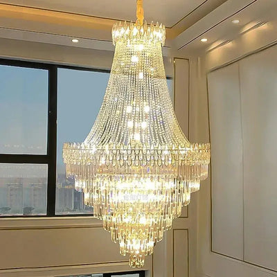 Lustre en Cristal Moderne Nordique – Élégance Luxueuse pour Grands Espaces Luminaire Paris