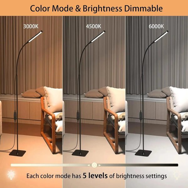 Lampadaire LED Moderne à Intensité Variable – Éclairage Flexible et Élégance Fonctionnelle Luminaire Paris