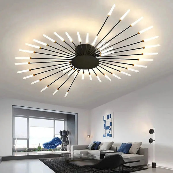 Plafonnier LED Design Nordique – Feux d’Artifice Élégants pour un Éclat Moderne Luminaire Paris