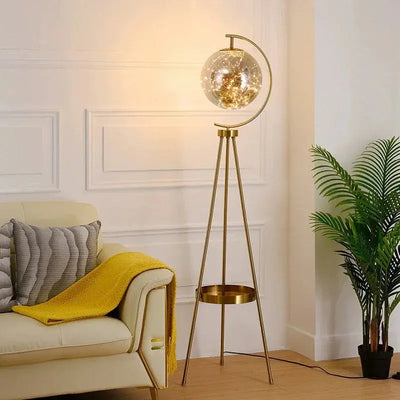 Lampadaire Boule de Verre Nordique – Éclat Moderne et Fonctionnalité Élégante Luminaire Paris