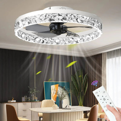 Ventilateur LED – Design Moderne, Silencieux et Intelligent Luminaire Paris