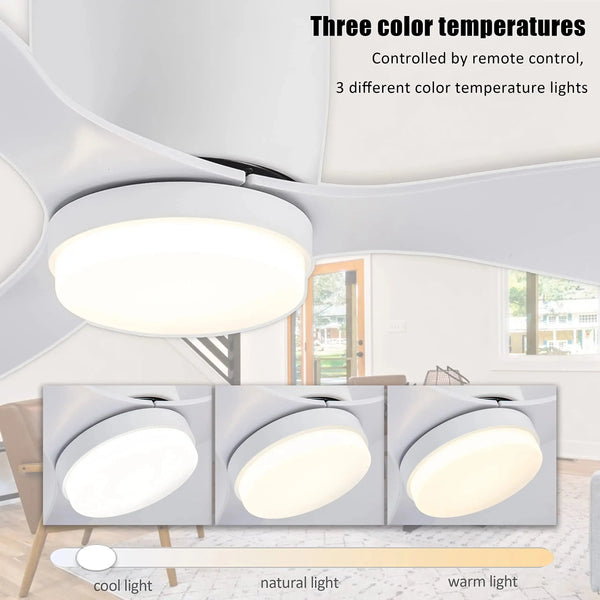 Ventilateur Plafond Élégant LED