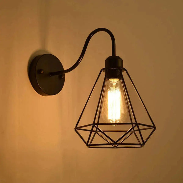 Lampes Murales Élégantes Noir Fer