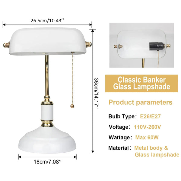 Lampe Vintage Élégante pour Bureau