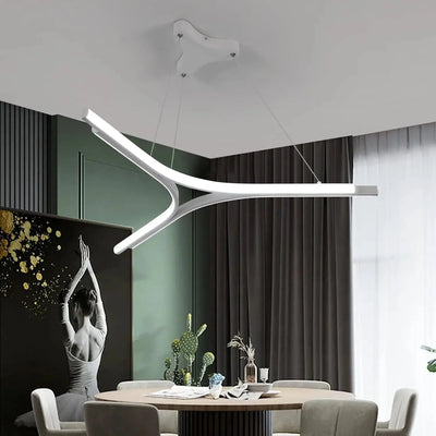 Lustre LED Élégant et Moderne – Design Triangulaire Luminaire Paris