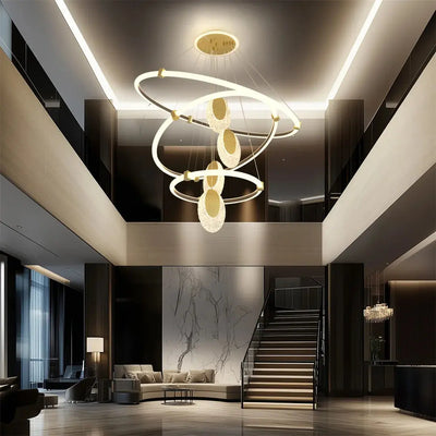 Lustre LED à 3 Couches – Design Goutte d’Eau en Acrylique Luminaire Paris