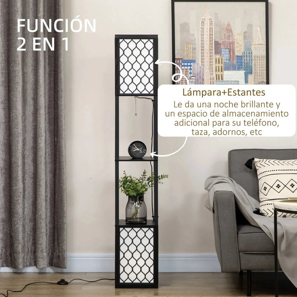 Lampe Élégante avec Étagères
