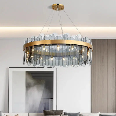 Suspension en Cristal à LED - Éclat Luxueux et Design Contemporain Luminaire Paris