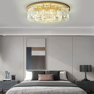 Lustre plafonnier en Cristal LED – Élégance Moderne et Éclairage Puissant Luminaire Paris