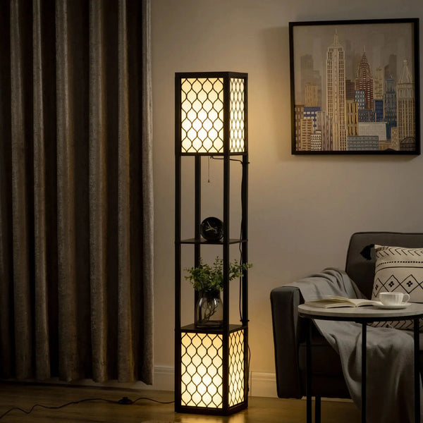 Lampe Élégante avec Étagères