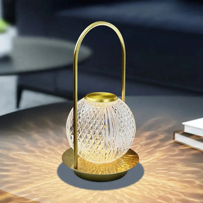 Lampe de Table Tactile Cristal – Élégance Moderne et Mobilité Sans Fil Luminaire Paris