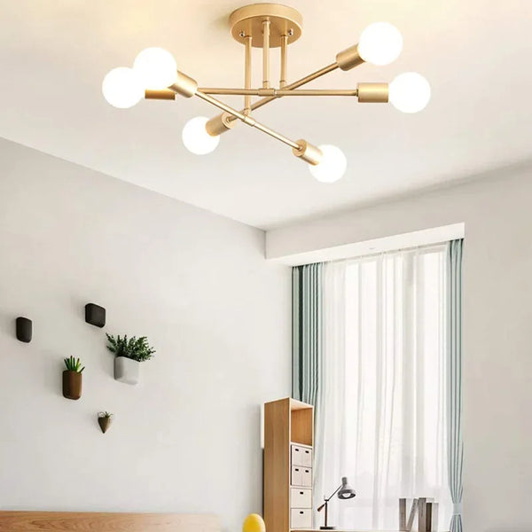 Plafonnier LED Moderne Élégant Noir