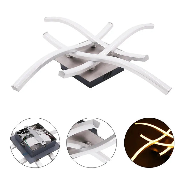 Élégant Lustre LED Moderne