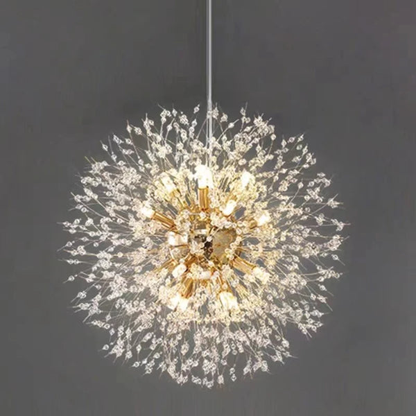 Pendentif Pissenlit Éclat Cristal Design Moderne