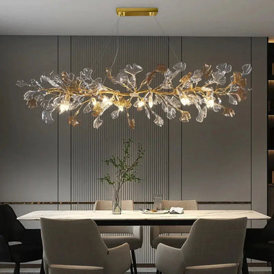Lustre en Cristal Rond à Branches – Éclat Nordique Élégant Luminaire Paris