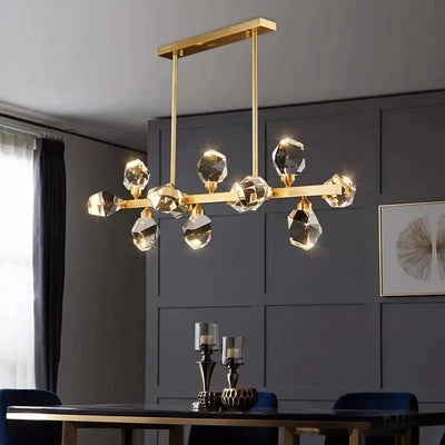 Lustre en Cristal Moderne – Élégance pour Salon et Salle à Manger Luminaire Paris