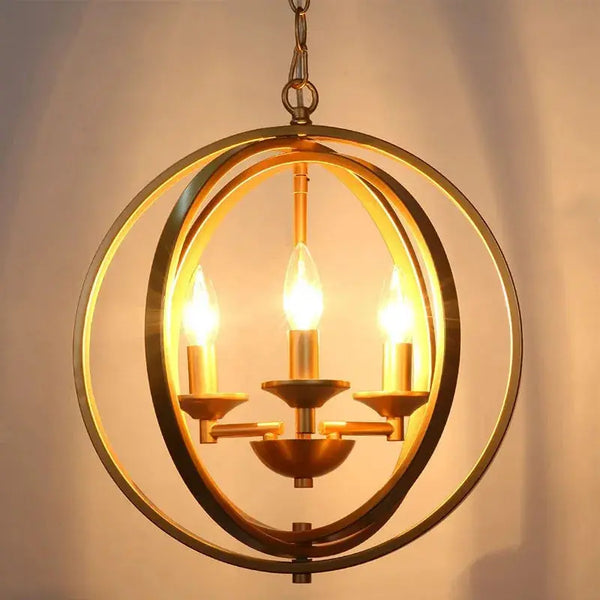 Lustre Boule Industriel Rétro – Élégance Campagnarde au Charme Brut Luminaire Paris