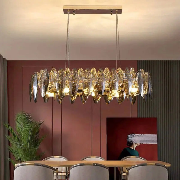 Lustre Cristal Élégance Moderne