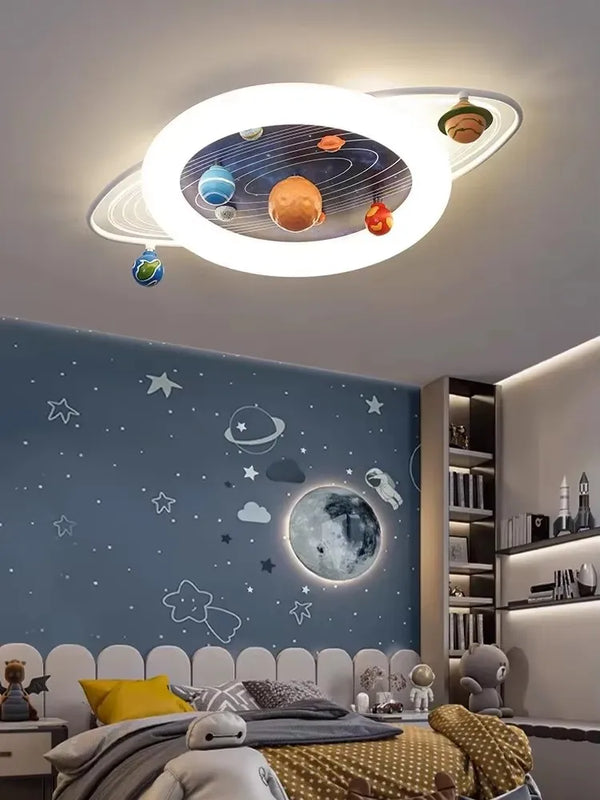 Lampe Plafond Trajectoire Planétaire Moderne