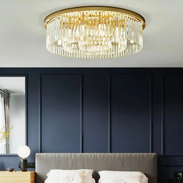 Lustre plafonnier en Cristal LED – Élégance Moderne et Éclairage Puissant Luminaire Paris