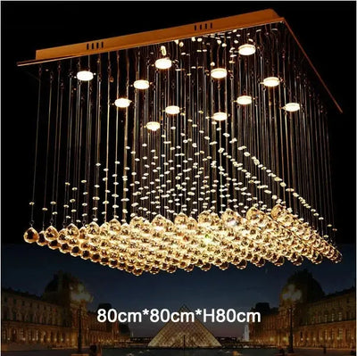 Plafonnier en Cristal Pyramidale – Élégance Luxueuse et Design Contemporain Luminaire Paris