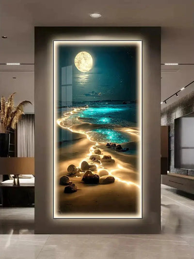 Applique Murale Design Lune et Vagues – Une Atmosphère Poétique et Contemporaine Luminaire Paris
