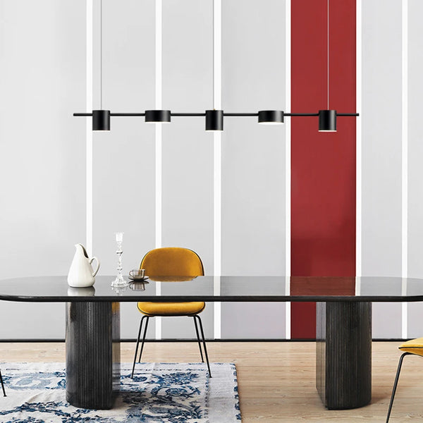 Suspension Nordique à Tubes LED 3, 5 ou 6 Têtes — Noir ou Or – vue 3