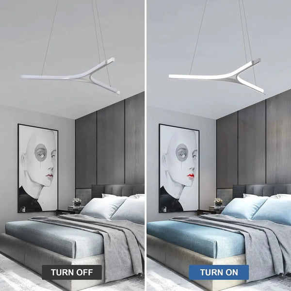 Lustre LED Élégant et Moderne – Design Triangulaire Luminaire Paris