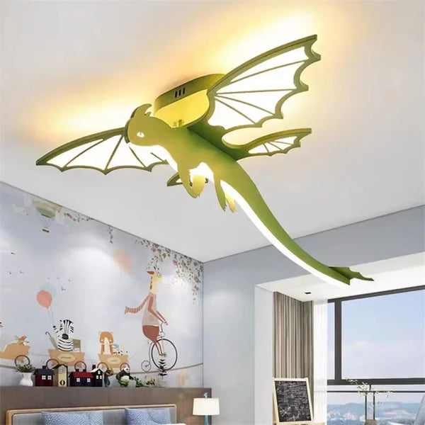 Lampe Dragon Cracheur Verte Cool