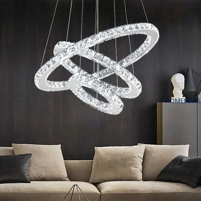 Lustre en Cristal Moderne à LED – Élégance Sculpturale et Brillance Intemporelle Luminaire Paris