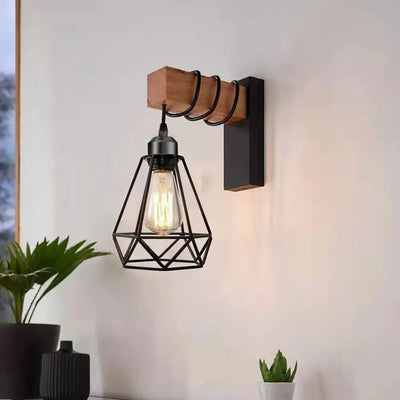 Applique Murale Vintage en Fer Forgé–Élégance Rétro pour Chambre et Salon Luminaire Paris