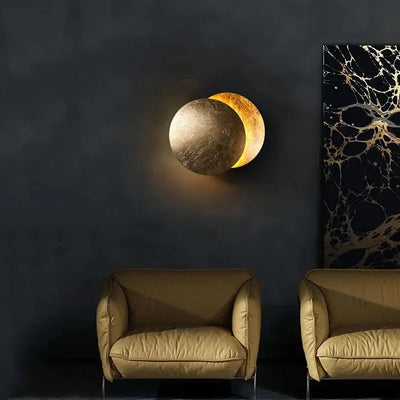 Applique Murale Ronde Éclipse – Élégance Moderne Luminaire Paris