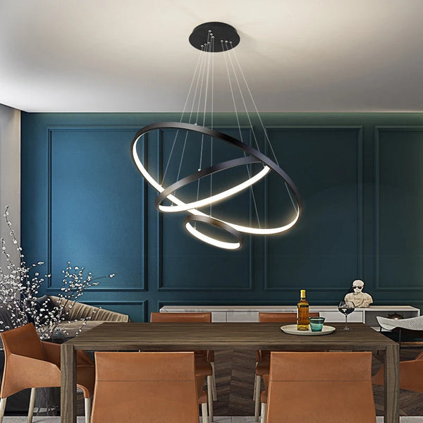 Plafonnier Moderne à LEDs – Lustre Design pour Villa et Espaces Contemporains Luminaire Paris