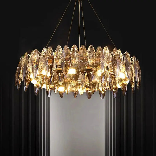 Lustre Cristal Élégance Moderne