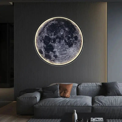 Applique Murale Lune 3D à LED – Élégance Onirique et Ambiance Tamisée Luminaire Paris