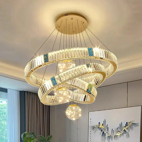 Suspension en Cristal LED Moderne – Éclat Élégant pour Intérieurs Raffinés Luminaire Paris