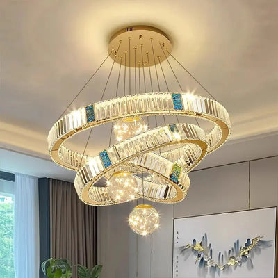 Suspension en Cristal LED Moderne – Éclat Élégant pour Intérieurs Raffinés Luminaire Paris
