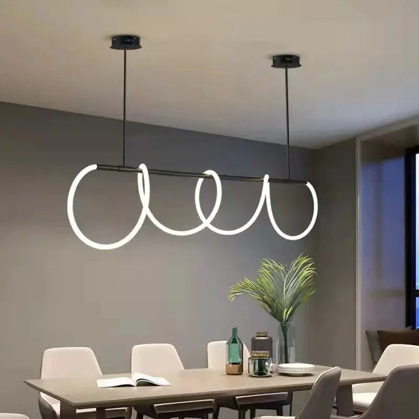 Suspension LED Linéaire 200 cm – Élégance Moderne et Éclairage Précis Luminaire Paris