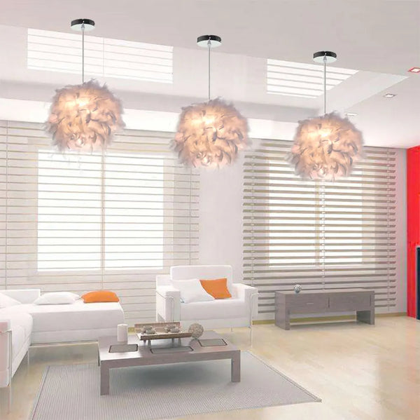 Suspension Plume Lumineuse